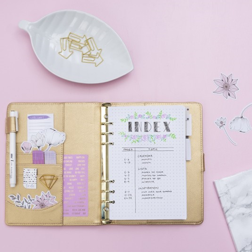 CC Gevulde Plastic Etui Bullet Journal 24x21,5 cm-3