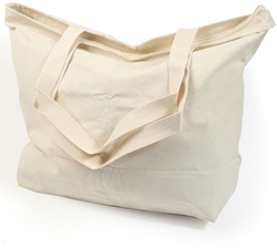 CARRIER BAG IN COTTON 440x305x135mm