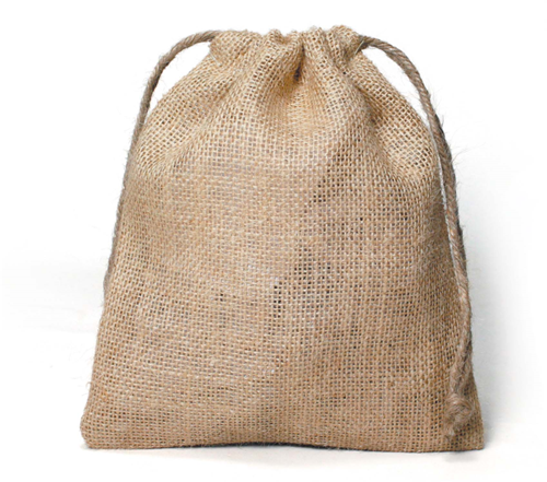 GC Jute Zak met Touw 18x21 cm