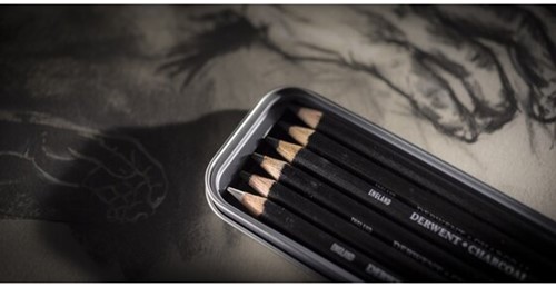 Derwent Charcoal pencils Set 6 pieces-2