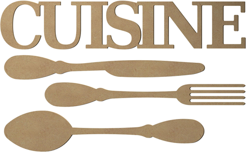 MDF Figuur Cuisine Bestek 58 cm