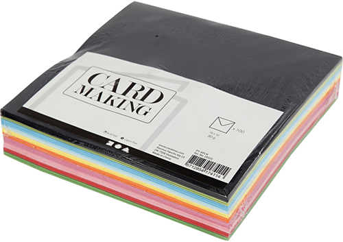 CC Gekleurde Enveloppen 16x16 cm 100 stuks-2