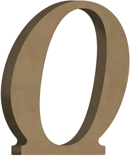 Gomille MDF Cijfer 0 8x10 cm