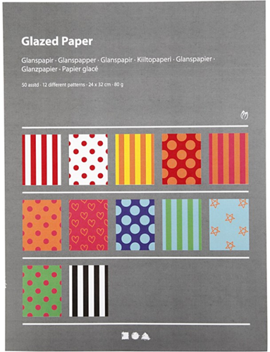 CC Glanspapier Bedrukt 24x32 cm 50 vel