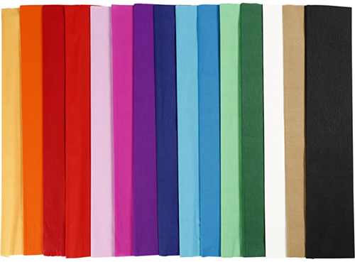 CC Crepepapier Set Multigekleurd 50x250 cm 15 stuks