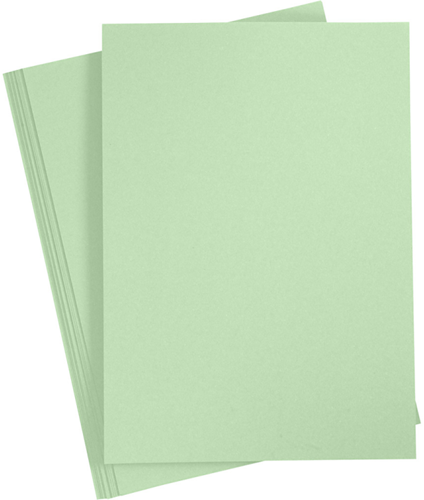 Happy Moments Gekleurd Karton A4 220 gr Lichtgroen 10 vel