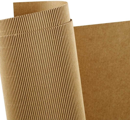 CC Ribbelkarton Bruin 25x35 cm 10 vel