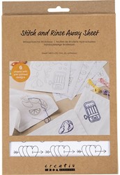 CC Water-Soluble Embroidery Sheets Decorative Designs A4