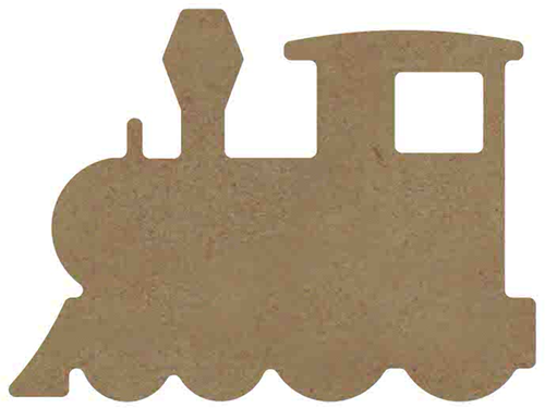 MDF Figuur Locomotief 15 cm