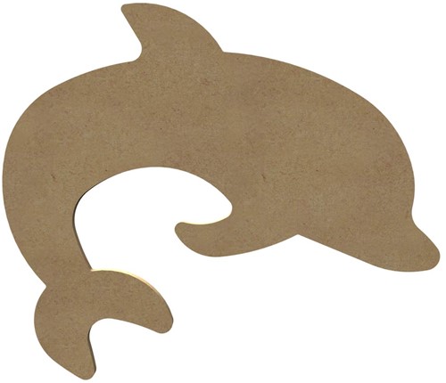 Gomille MDF Figuur Dolfijn 26 cm