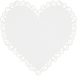 CC Harten Karton Wit 10 stuks