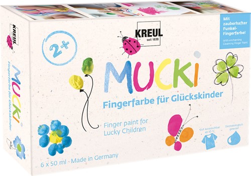 Kreul Mucki Vingerverf Set 6x50 ml Fortune