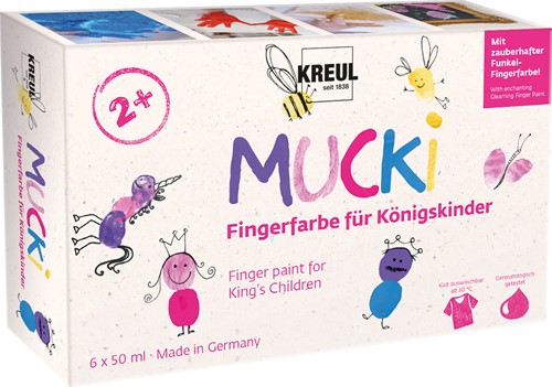Kreul Mucki Vingerverf Set 6x50 ml Royal