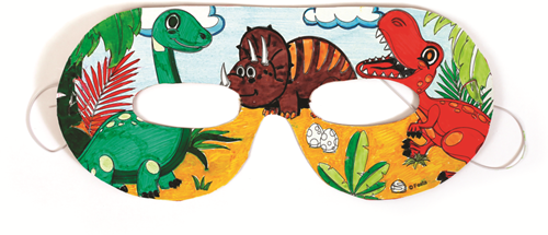 GC Dinosaurus Maskers 6 stuks-2