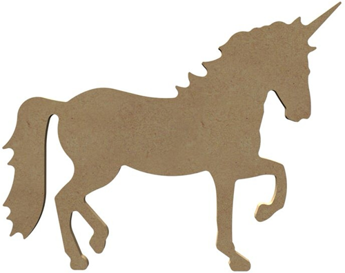 MDF Figuur Eenhoorn 15 cm