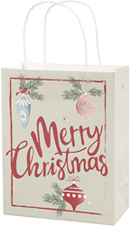 CC Papieren Tasjes 18x9x23 cm Merry Christmas 3 stuks