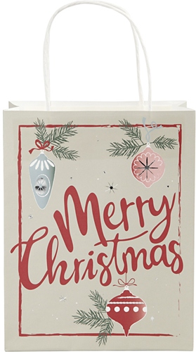 CC Papieren Tasjes 18x9x23 cm Merry Christmas 3 stuks-2