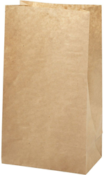 CC Paper Bag, brown, size 9x15 cm, H: 27 cm, 50 g, 100 pc/ 1 pack