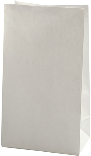 CC Papieren Zakken 15x9x27 cm Wit 100 stuks