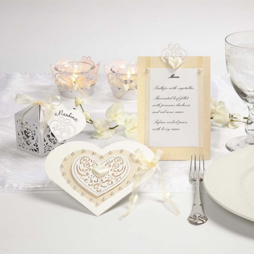 CC Kaarten & Enveloppen Hart 12,5x12,5 cm Off-white 10 stuks-3