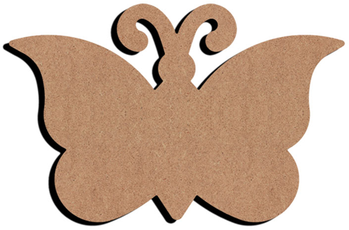 MDF Figuur Vlinder 26 cm