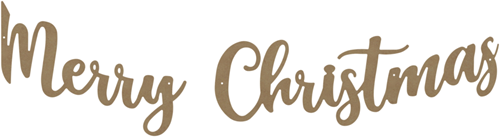 Gomille MDF Hanger Merry Christmas