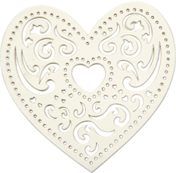 CC Harten 7,5 cm Wit 18 stuks