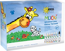 Mucki Raamverf Set 7x29 ml Wild Life Dieren
