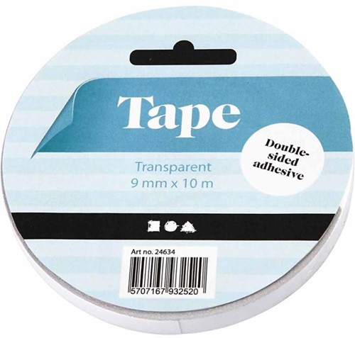 CC Double-Sided Adhesive Tape, W: 9 mm, 10 m/ 1 roll-3