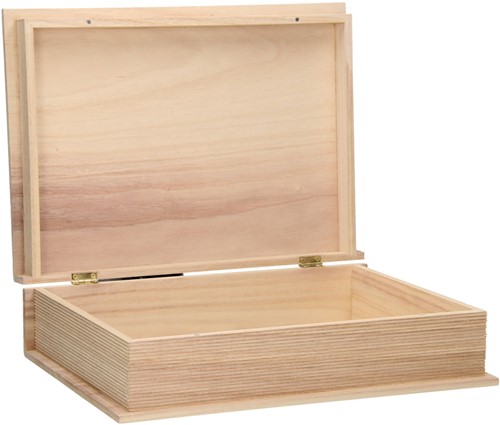 Houten Kist in Boekvorm 35,4 x 25,5 x 9,7 cm-2