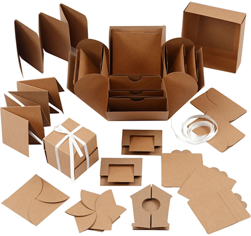 CC Explosion Box 12x12 cm Kraft Bruin