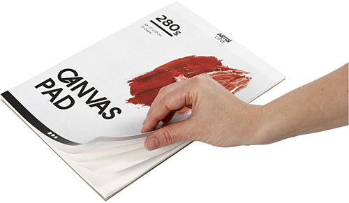 CC Canvas Block, white, A4, 280 g, 10 sheet/ 1 pc-3