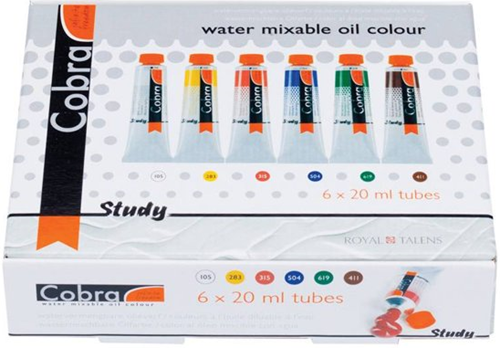 Cobra Study Olieverf Set Starter 6x20 ml