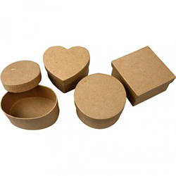 CC Medium boxes, H: 5 cm, Dia. 10-12 cm, 4 pc/ 1 pack
