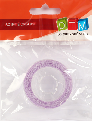 PACK OF 5 m X 6 mm PURPLE RIBBON