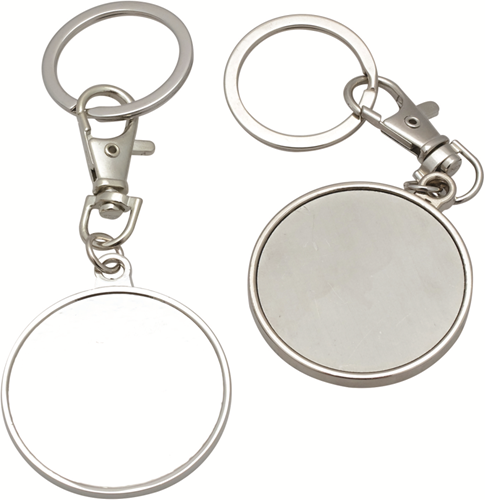 GC Metalen Cirkel Sleutelhanger 44 mm