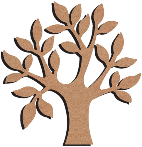 MDF Figuur Boom 26 cm
