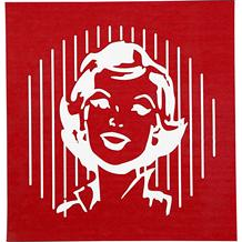 CC Screen Stencil Lady 20x22 cm