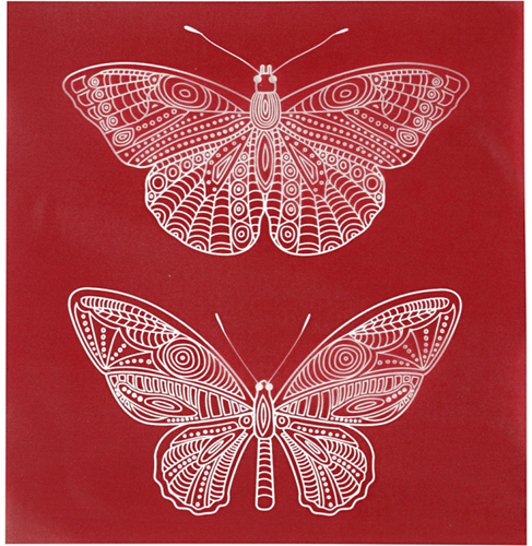 CC Screen Stencil Vlinders 20x22 cm