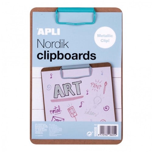 Apli Klembord Hout A5 Blauw