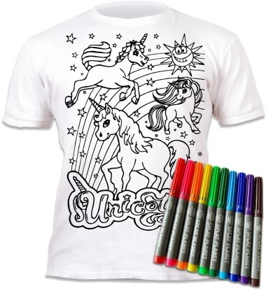 Splat Planet Unicorn T-Shirt Coloring Set (9-11 Years)
