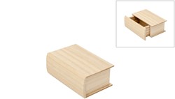 Houten Lade Doos Boek 13x8,5x5 cm