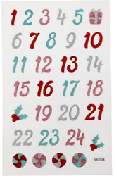 CC Stickervel Advent Cijfers 10x16 cm