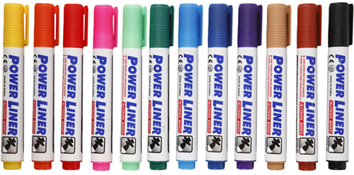 CC Powerliner Whiteboard Stiften Multi 12 stuks