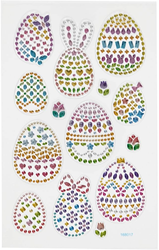 CC Diamond Stickers Easter Eggs 10x16 cm
