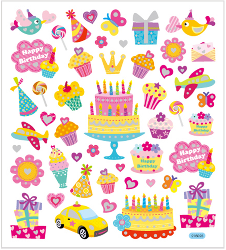 CC Verjaardag stickers