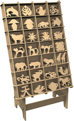 Display voor 15 cm figuren