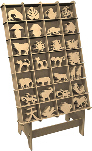 Display voor 15 cm figuren