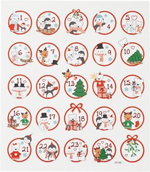 CC Stickers Polar Pret Advent 25 stuks