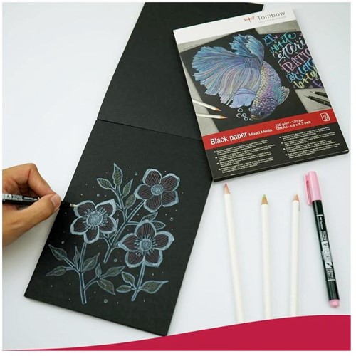 Tombow Mixed Media Zwart Papier 250 gr-2